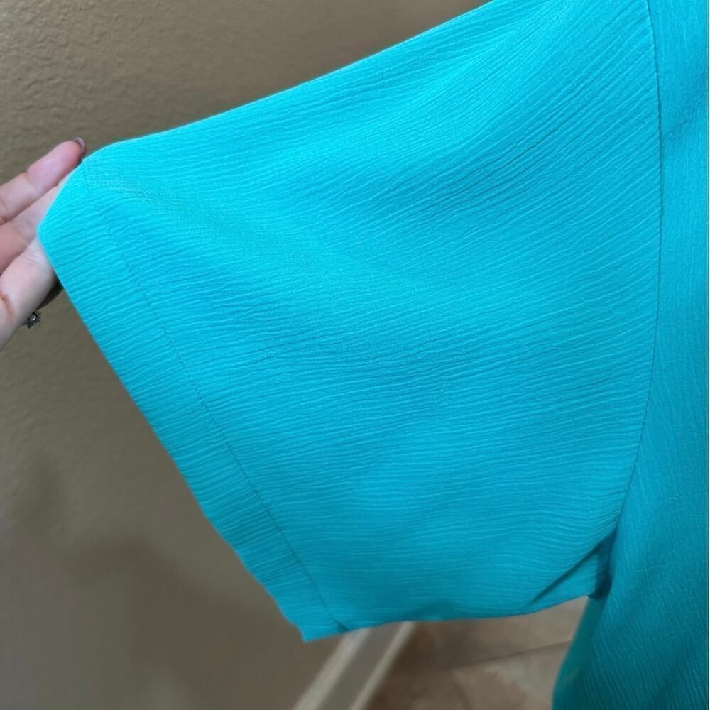 Victoria’s Secret VINTAGE GOLD LABEL Mint Green Satin Collar Sleep Shirt M/ L - Picture 5 of 11